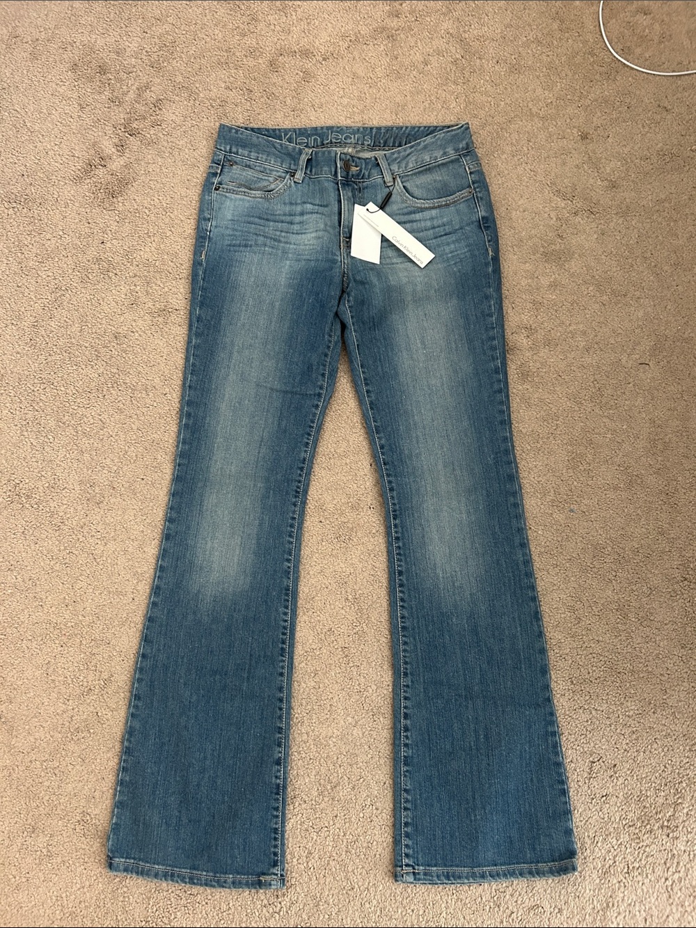 Calvin Klein Ultimate Bootcut Jeans Slim Fit Medium Wash 6x33 NWT